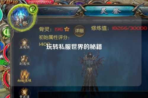 玩转私服世界的秘籍