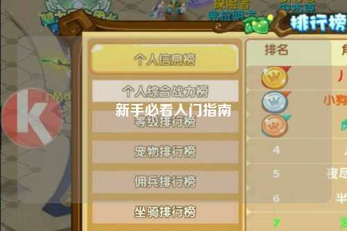 新手必看入门指南