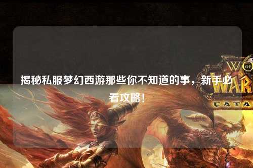 揭秘私服梦幻西游那些你不知道的事，新手必看攻略！